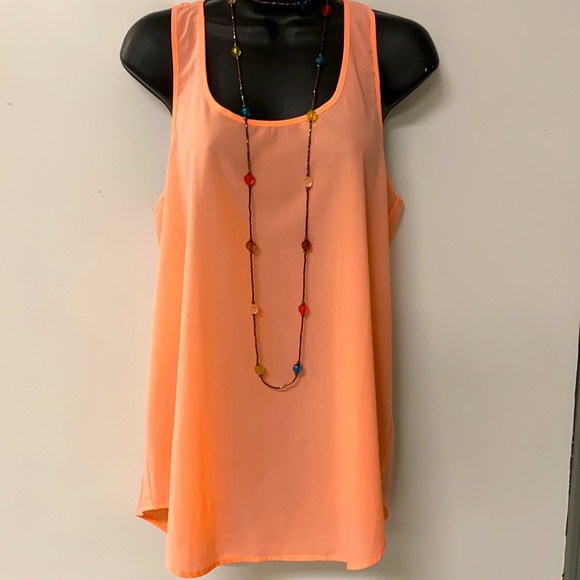Tangerine orange razorback tank - Picture 1 of 5